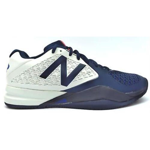 New Balance Men`s 996 V2 Lightweight Tennis Sneaker Shoes White Blue