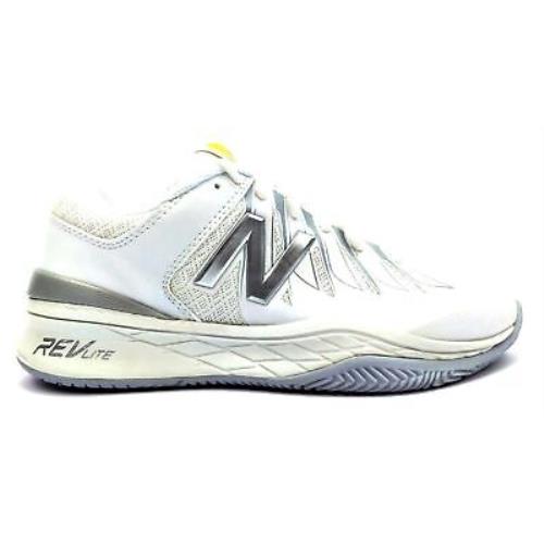 New Balance Women`s Tennis Lace Up Lightweight Athletic Shoes White Silver