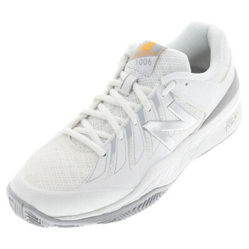 New Balance Women`s 1006 2A Width Tennis Shoes White and Silver