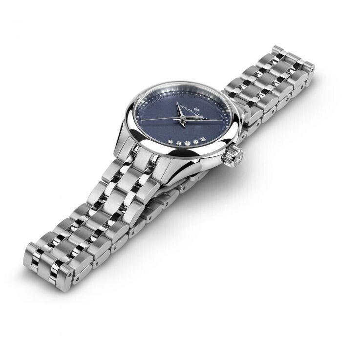 Hamilton Jazzmaster Blue Dial Steel Bracelet Women`s Watch H32111140