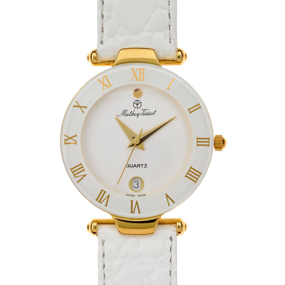 Mathey Tissot Women`s Classic White Dial Watch - K233M