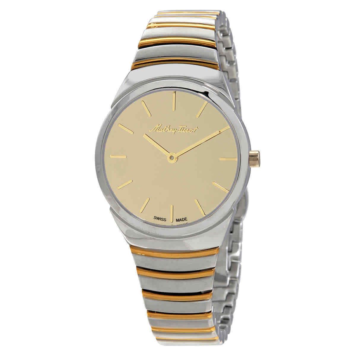 Mathey-tissot Mandy Quartz Gold Mirror Dial Ladies Watch D1091BDI