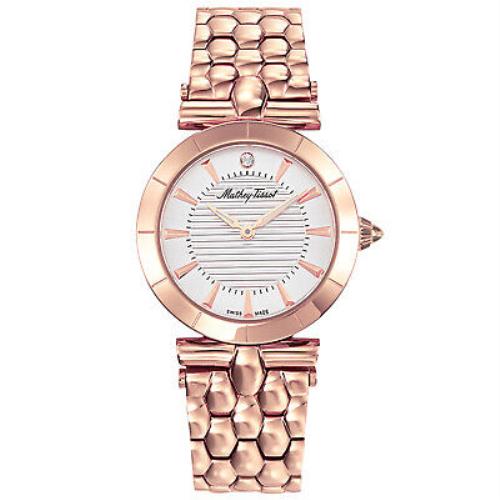 Mathey Tissot Women`s Classic Silver Dial Watch - D106RI