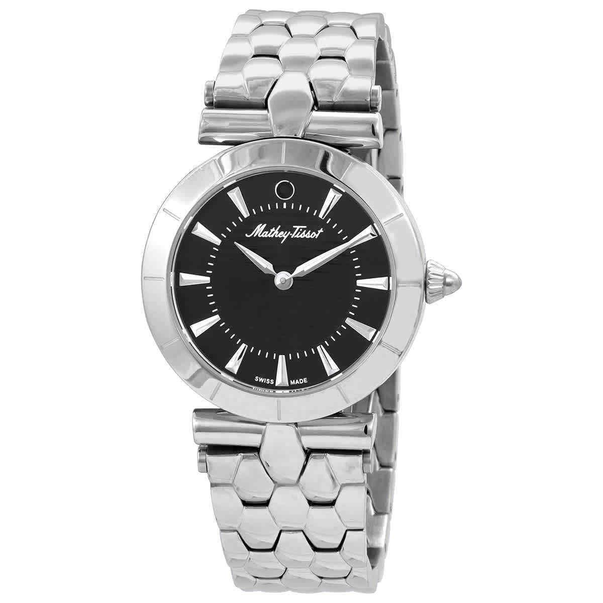 Mathey-tissot Tarta Quartz Black Dial Ladies Watch D106AN