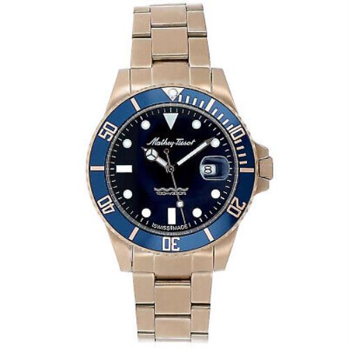 Mathey Tissot Men`s Classic Blue Dial Watch - H908APRBU