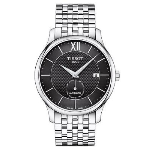 Tissot Tradition Mens Black Dial Bracelet Watch T063.428.11.058.00