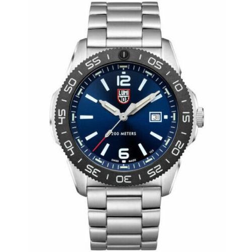 Luminox Swiss Pacific Diver Watch S.steel Bracelet 44MM Blue Dial XS.3123