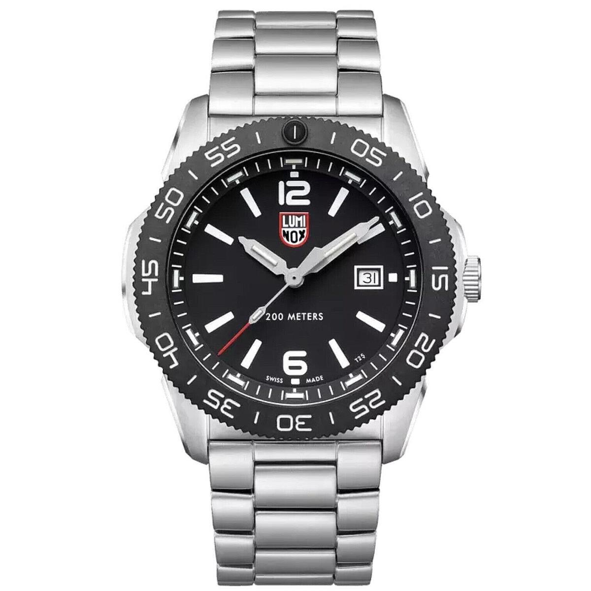 Factory Luminox Pacific Diver Black Dial Stainless Steel Men`s Watch XS.3122