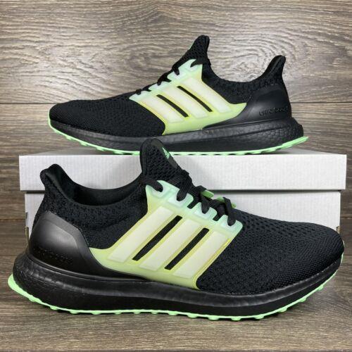 black and green adidas trainers