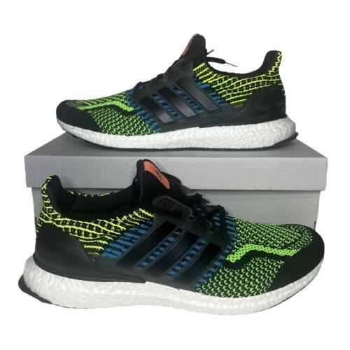 GX4103 Adidas Mens Ultraboost 5.0 Dna Black/green Running Shoes - Black