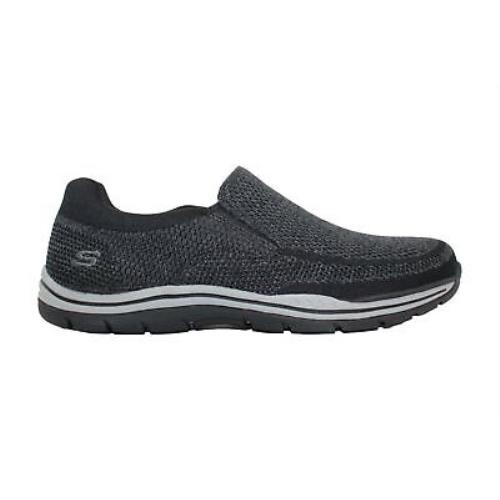 Skechers Mens A1R6 Fabric Round Toe Slip On Shoes Black Size 11.5