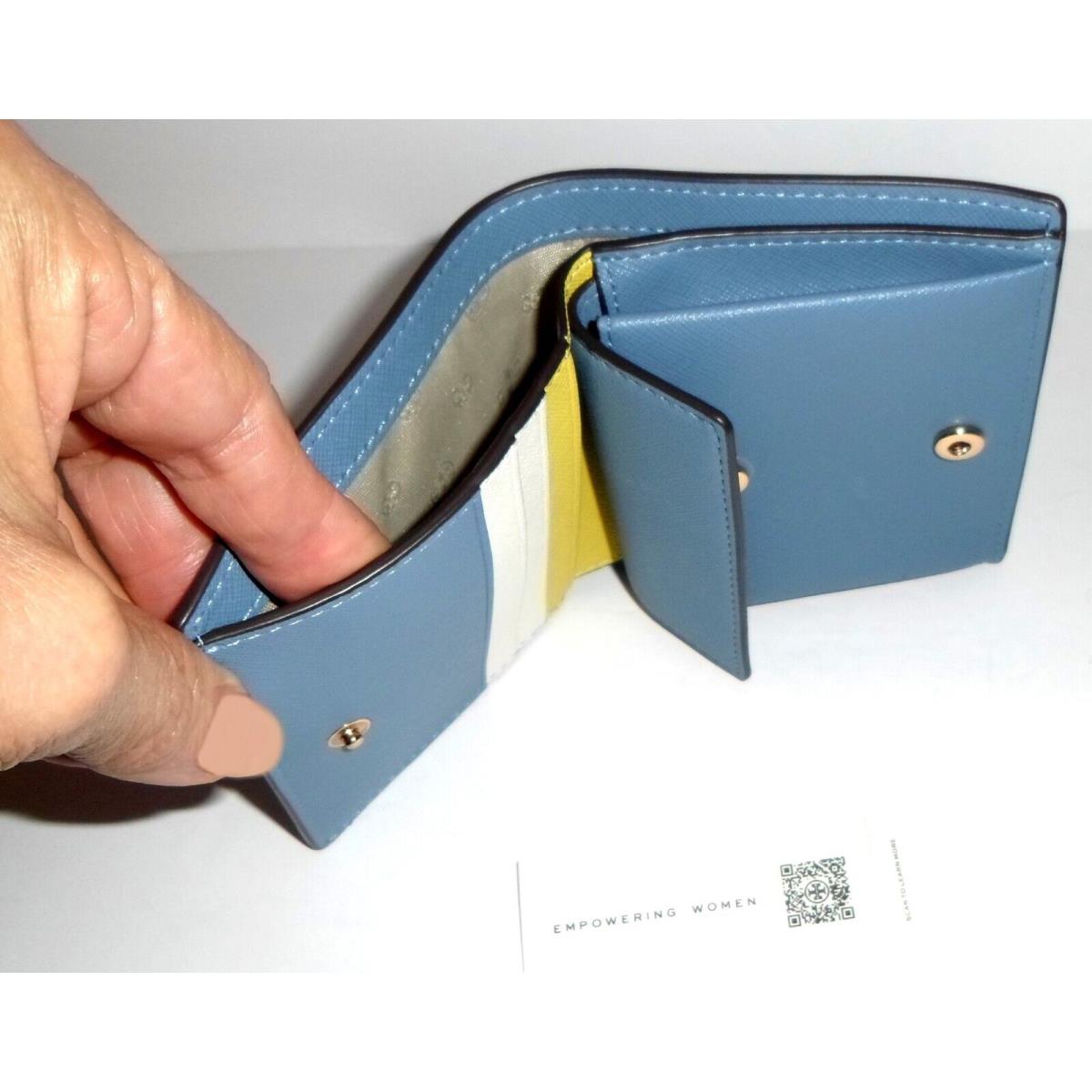Tory Burch Emerson Blue Yonder/calendula Leather Micro Wallet - Tory Burch  wallet - 067368520571 | Fash Brands