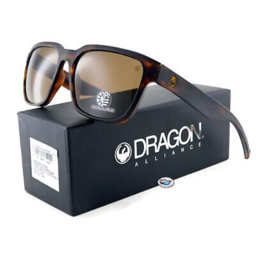 Dragon Reflector Polarized Sunglasses Matte Tortoise / P2 Brown Polar Lens