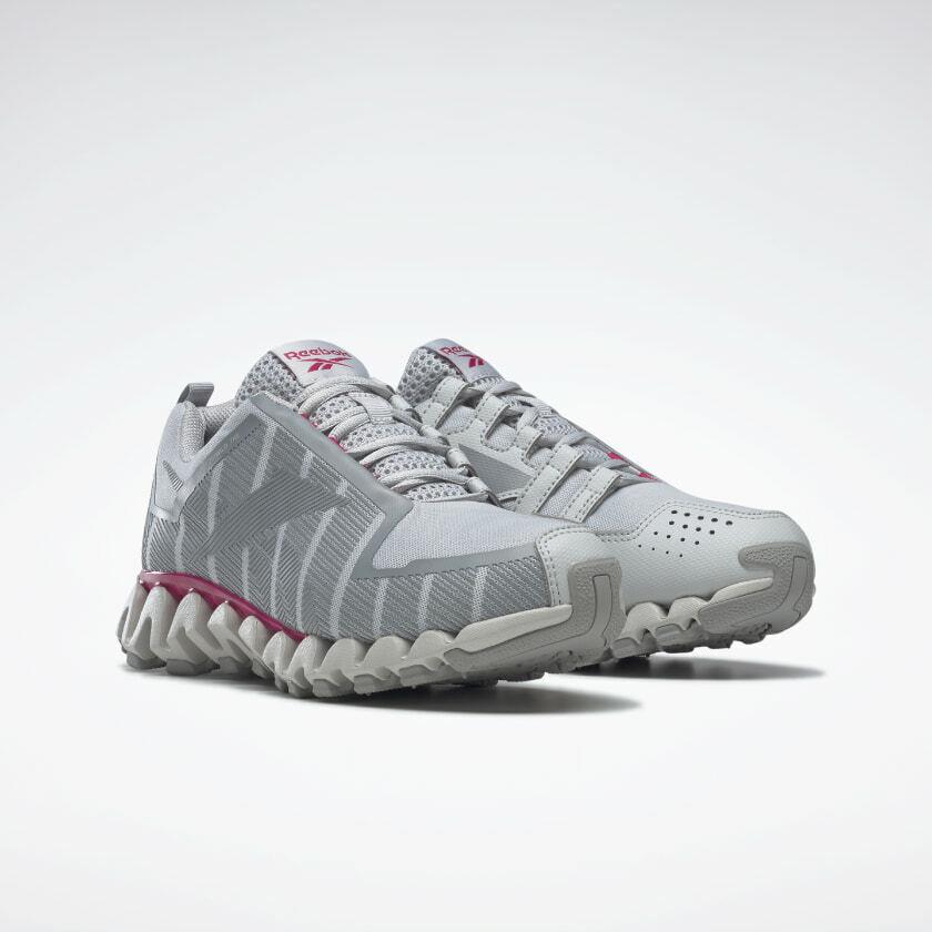 Reebok Zigwild Trail 6 Women`s Running Sneakers Shoes Grey/pink US Size 10