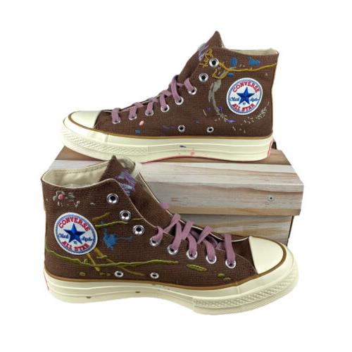 Converse x Bandulu Chuck 70 Hi Brown Egret Shoes Sneakers Mens Size 8