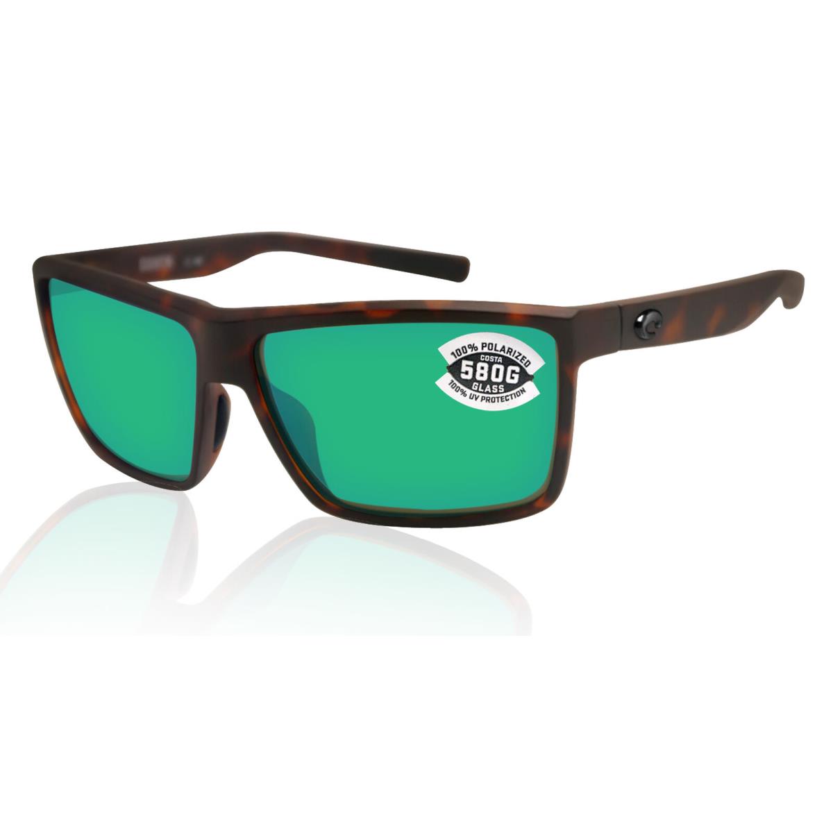 Costa Del Mar Rinconcito Matte Tortoise Green Mirror 580 Glass Polarized Lens