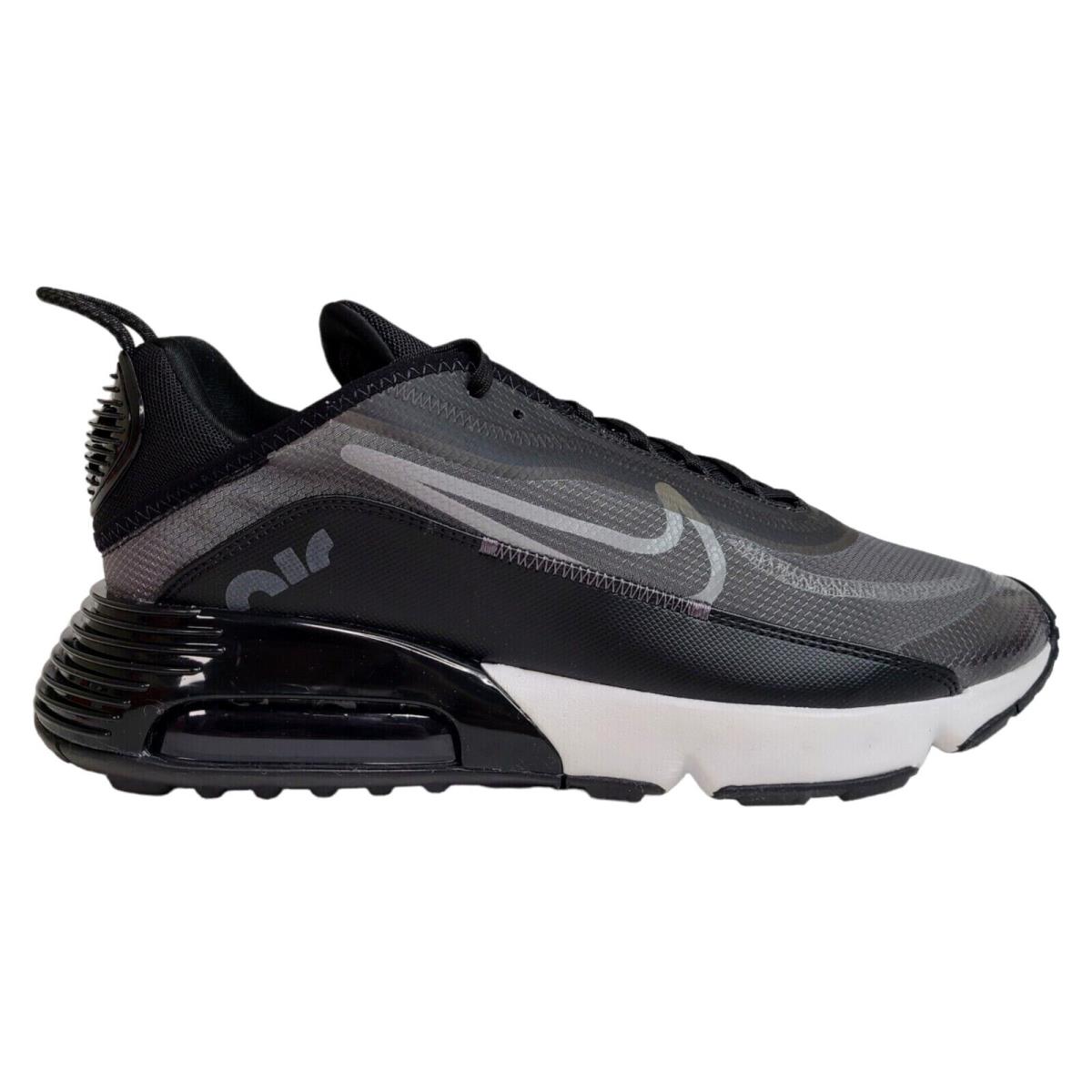 Nike Mens 12 13 Air Max 2090 Black White Wolf Grey Running Shoes CW7306-001
