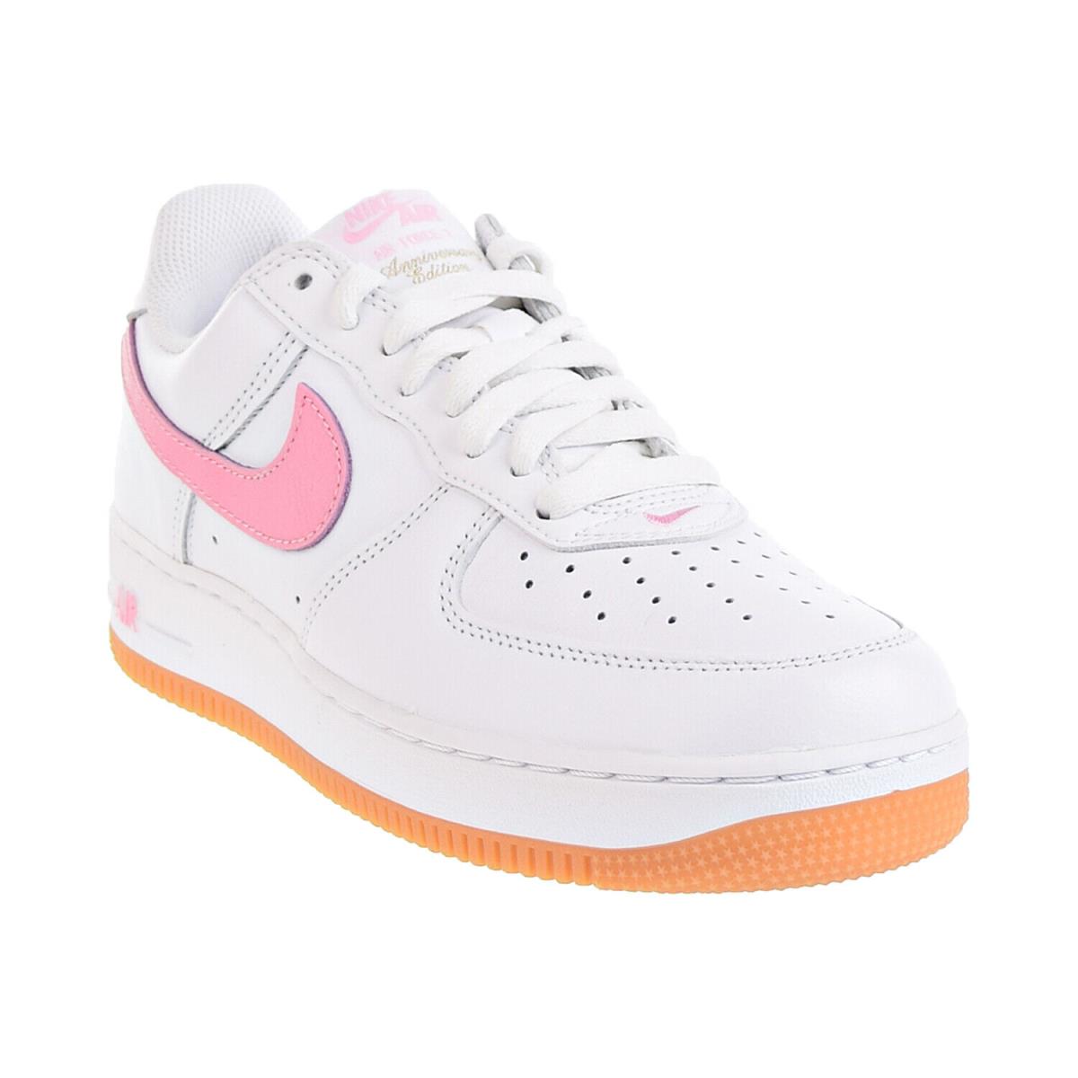 Nike Air Force 1 Low Retro Men`s Shoes White-pink-gum Yellow DM0576-101 - White-Pink-Gum Yellow