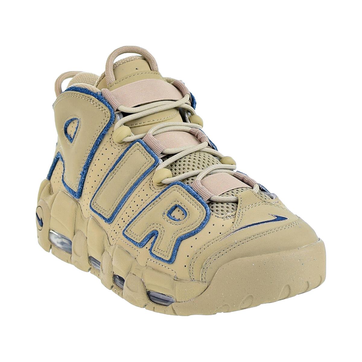 Nike Air More Uptempo Men`s Shoes Limestone-valerian Blue DV6993-200 - Limestone-Valerian Blue