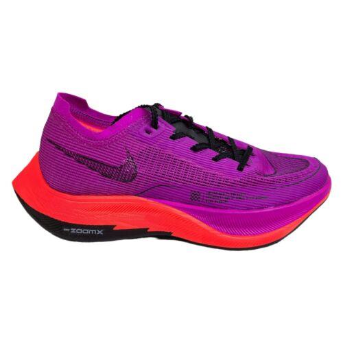 Nike Womens 7 Zoomx Vaporfly Next% 2 Hyper Violet Black Running Shoes CU4123-501 - Purple