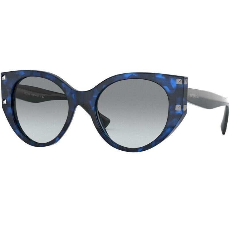 Valentino Sunglasses VA4068 5031/11 Blue Havana Frames Gray Lens 53MM