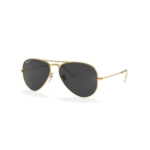 Ray Ban 0RB3025 Sunglasses Sun Glasses 919648 Gold 62 Unisex - Frame: Gold, Lens: Black