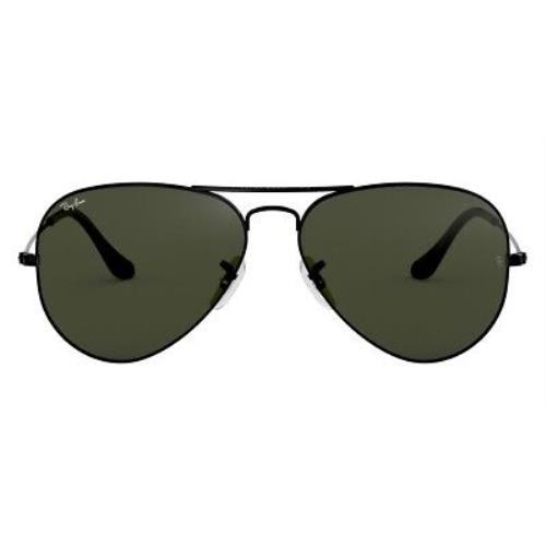 Ray-ban 0RB3025 Sunglasses Unisex Black Aviator 58mm - Frame: Black, Lens: Gray, Model: Black