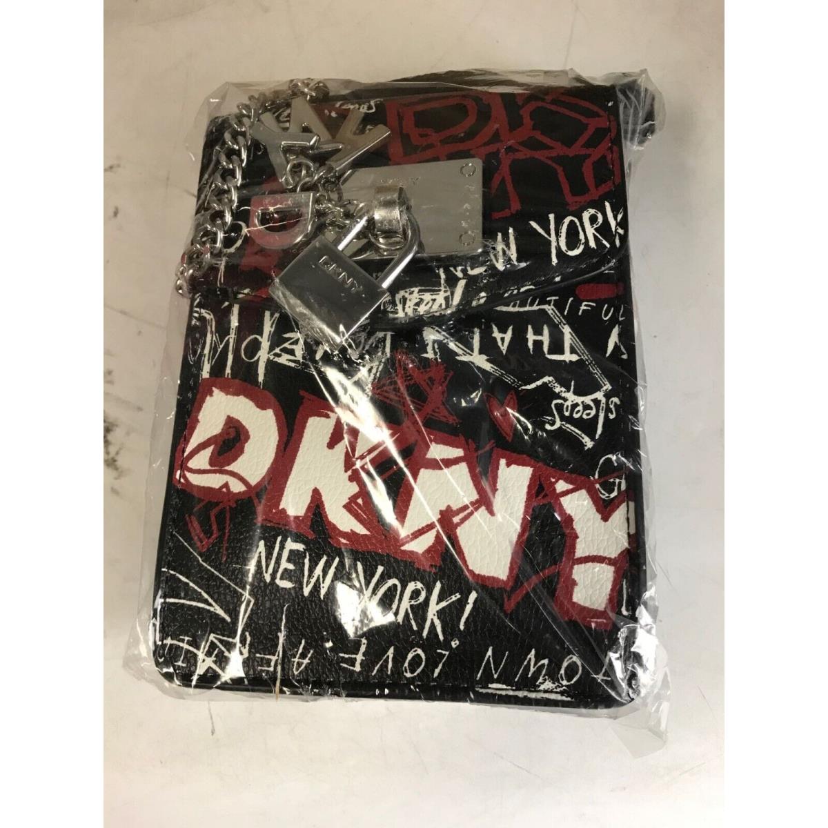 Dkny Elissa Graffiti Logo Pebble Charm Crossbody Created For Macy`s