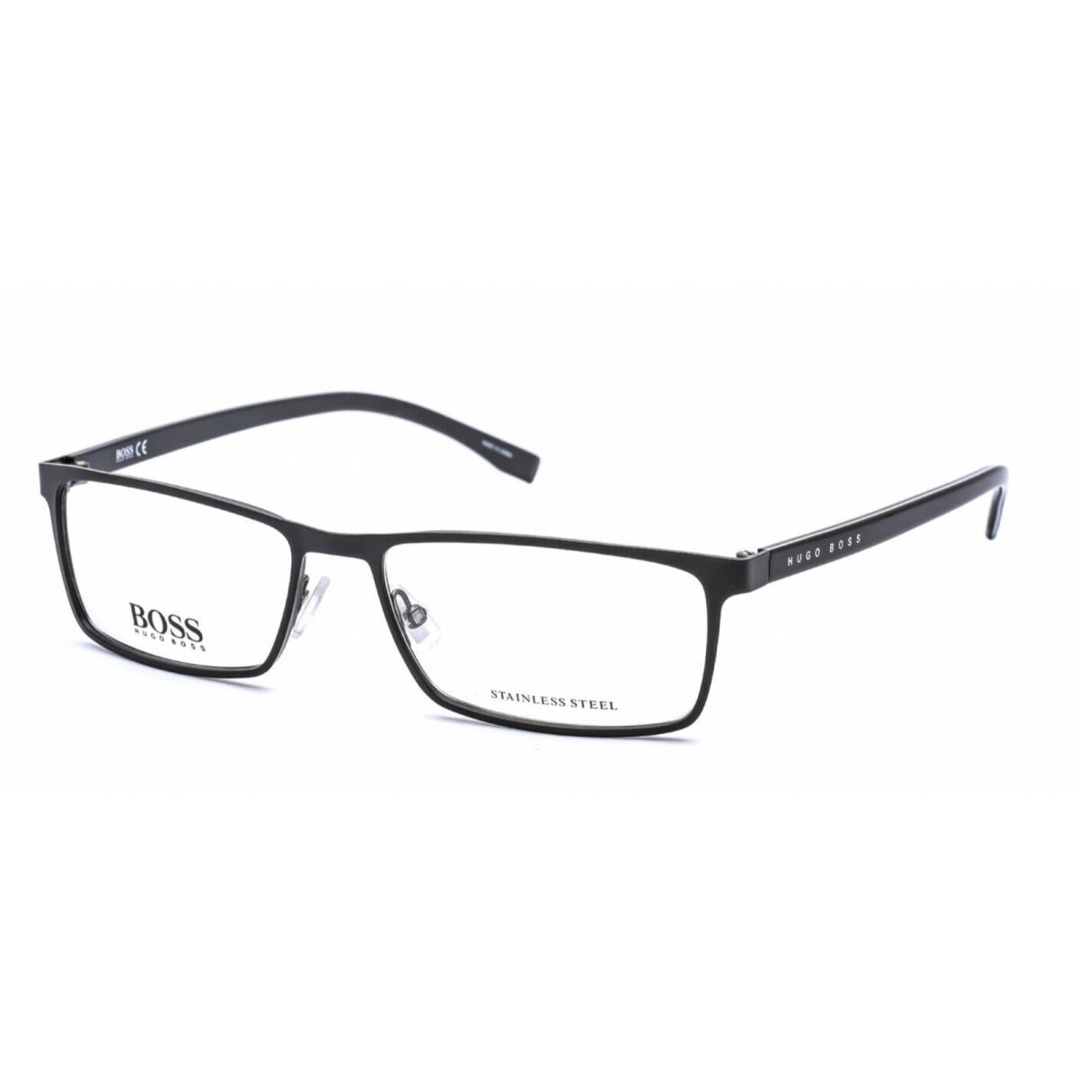 Hugo Boss Rx-able Eyeglasses Boss 0767 Qil 57-16 Matte Black Grey Frames