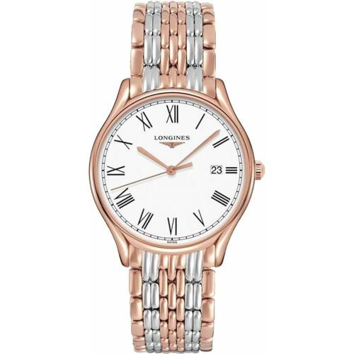 Longines Lyre White Dial Rose Gold Steel Ladies Watch L47591117 Sale