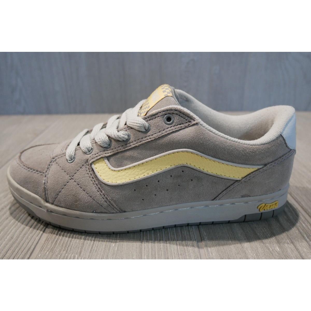 Vintage Vans Gia Grey Yellow Suede 2004 Skate Shoes Womens 8 Oss