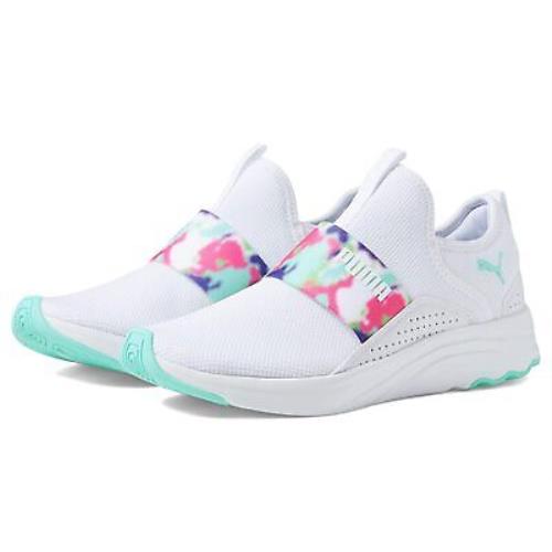 Woman`s Sneakers Athletic Shoes Puma Softride Sophia Slip-on Bleached
