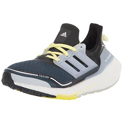 Adidas Women`s Ultraboost 21 Running Shoe - Choose Sz/col Crew Navy/Halo Blue/Pulse Yellow