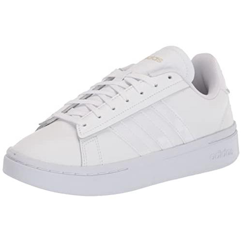 Adidas Women`s Grand Court Alpha Tennis Shoe White/White/Gold Metallic
