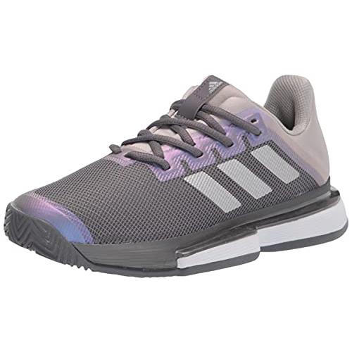 Adidas Women`s Solematch Bounce Tennis Shoe - Choose Sz/col Grey/Silver Metallic/Grey