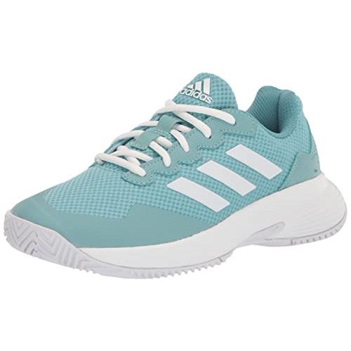 Adidas Women`s Gamecourt 2 Tennis Shoe - Choose Sz/col Mint Ton/White/Bliss Pink