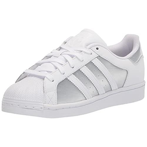 Adidas Originals Women`s Superstar Sneaker Option 2 White/Grey/Silver Metallic