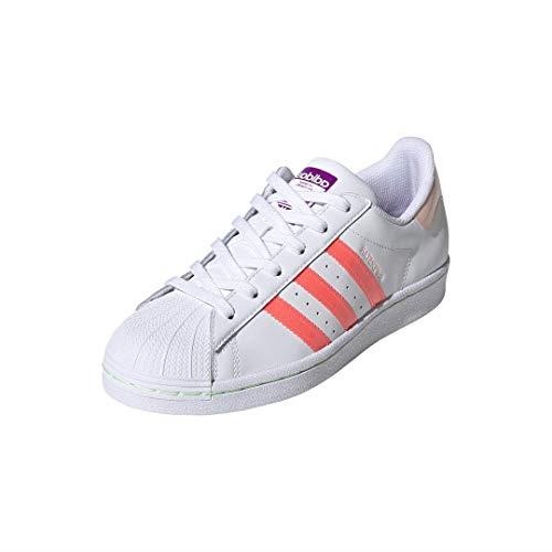Adidas Originals Women`s Superstar Sneaker Option 2 White/Signal Pink/Shock Purple