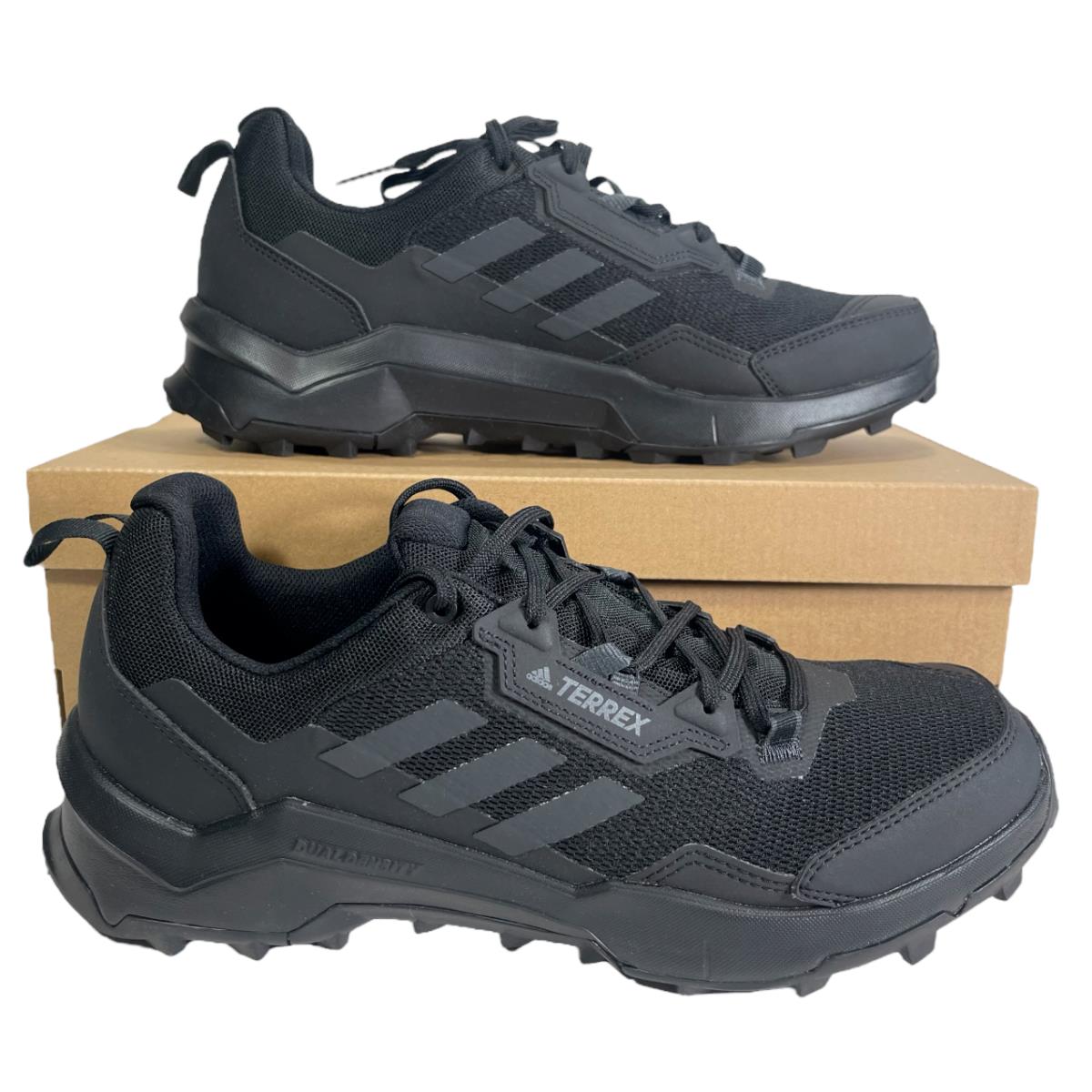 Adidas Terrex AX4 Primegreen Hiking Shoes Men`s Sneakers Triple Black F79673