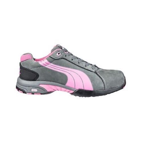 Puma Women`s Balance Work Shoes - Steel Toe Grey 8 M