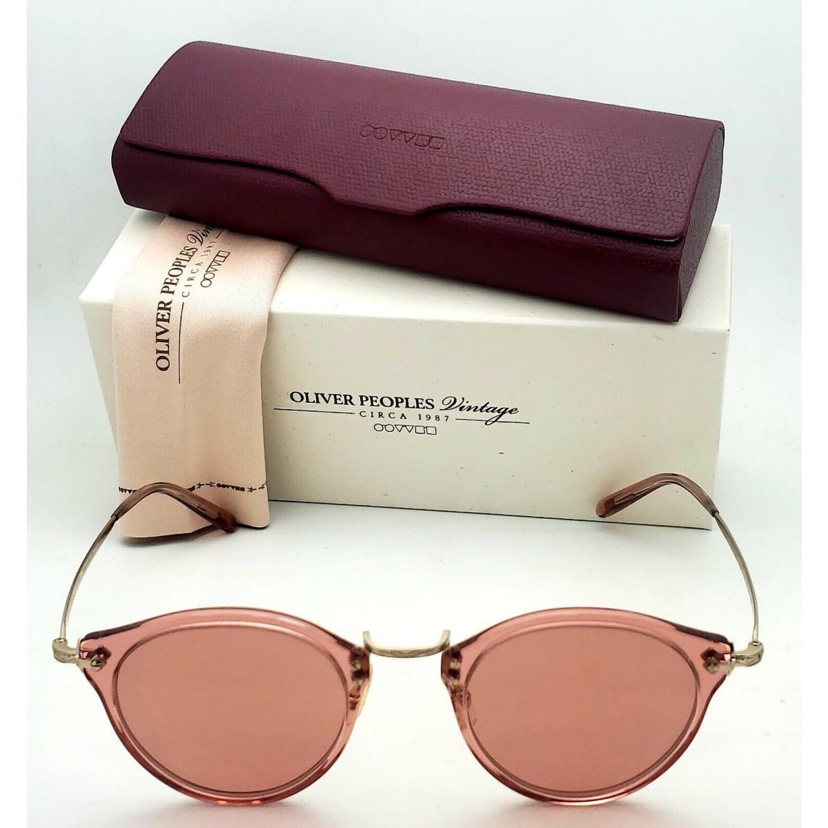 Oliver Peoples Photochromic Sunglasses OV5184-S 1636P0 47-24 Rose 18K GP Frames