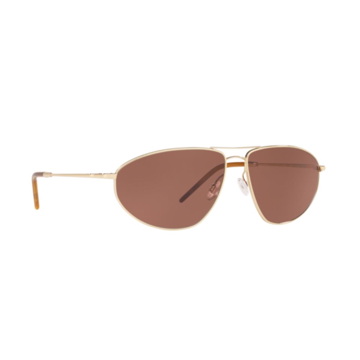 Oliver Peoples Kallen Polarized Sunglasses OV 1261-S 5035P1 Soft Gold w/G-15