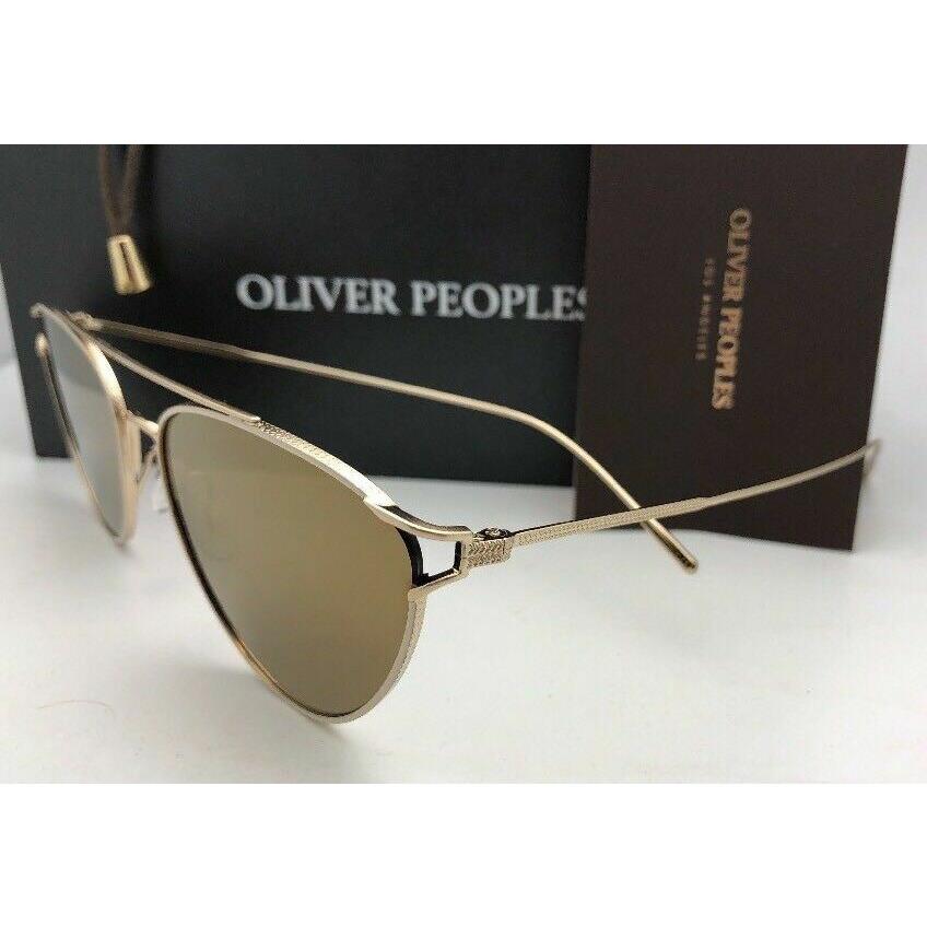 Oliver Peoples Sunglasses Floriana 1225S 5036F9 56-17 Gold White w/ Mirr - Oliver  Peoples sunglasses - 827934413177 | Fash Brands