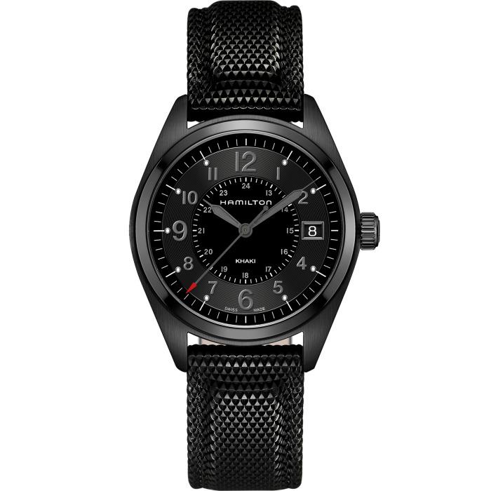 Hamilton Khaki Field Men`s Black Watch H68401735 - Dial: Black, Band: Black, Bezel: Black