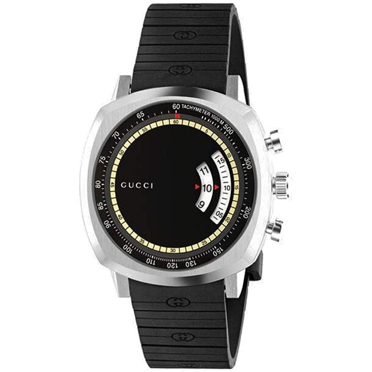 Gucci YA157301 Men`s Grip Black Dial Quartz Watch