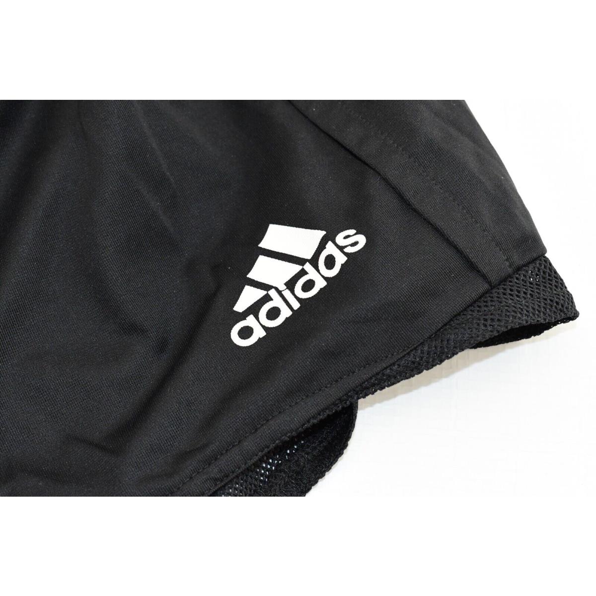 Vintage Adidas Ref Shorts Soccer Football Shorts Black Polyester Lined 2004