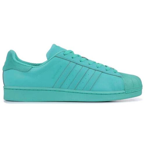 Adidas Superstar Adicolor Mens Shock Mint Green Leather Shoes US 9 HS3563 | 889138483585 - Adidas shoes Superstar Adicolor - Shock Mint Green | SporTipTop