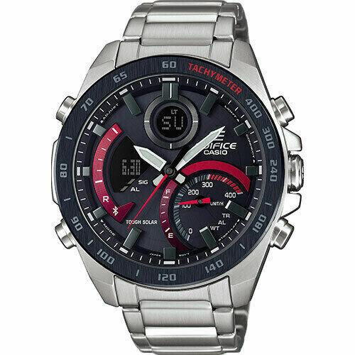 Edifice Casio Smartphone Link ECB900DB-1A World Time Chronograph Solar Men Watch