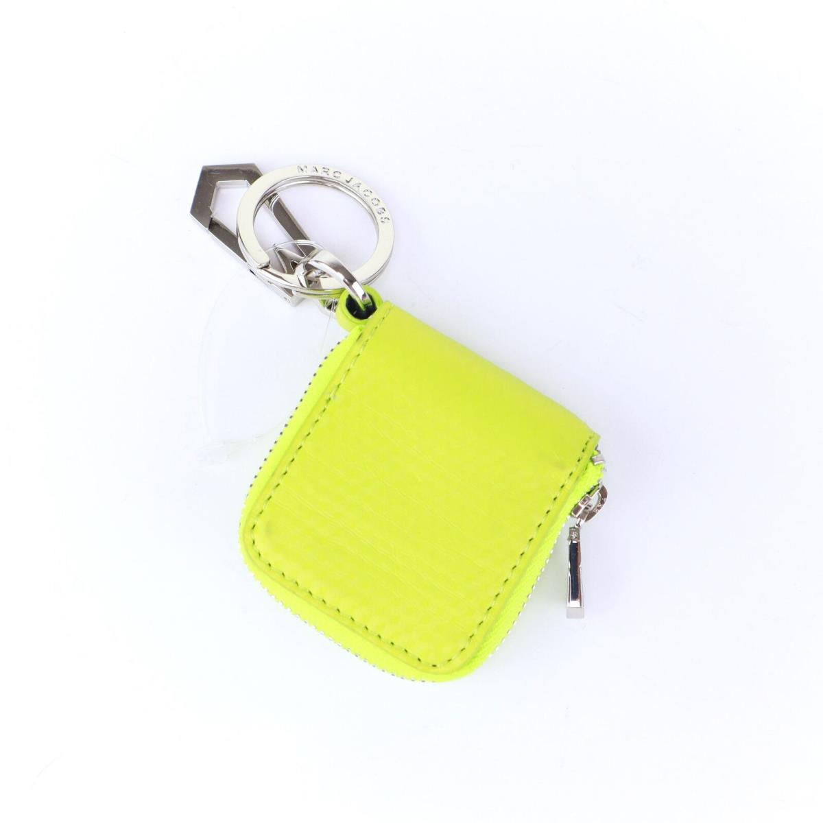 Marc by Marc Jacob Cube Coin Purse with Keychain Neon Yellow