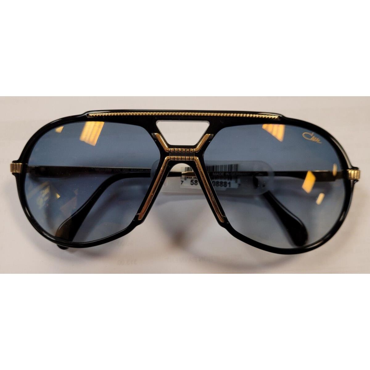 Cazal Legends 888 Black Gold/blue Silver Shaded 001 Sunglasses